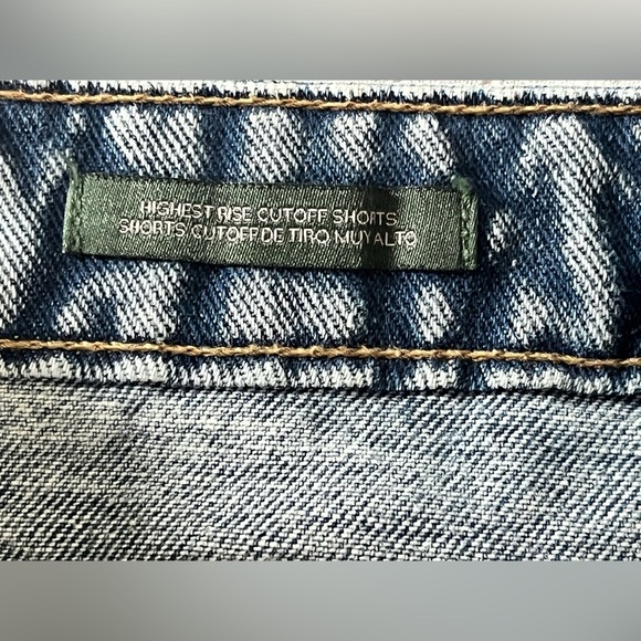 Wild Fable Denim Highest Rise Women's CutOff Button-Up Shorts Size 10 - Picture 15 of 16
